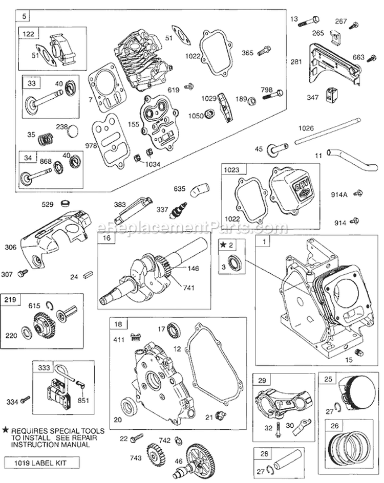 Page A Diagram and Parts List for 1211-0  Briggs and Stratton Pressure Washer